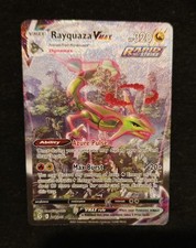 Rayquaza VMAX Arte Alternativa Holo Secret Rara 218/203 Cieli in Evoluzione Danneggiata
