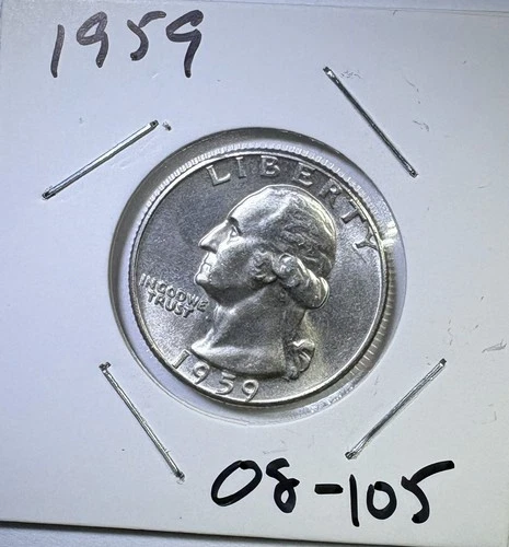 1959 25c SILVER Washington Quarter UNCIRCULATED (08-105)