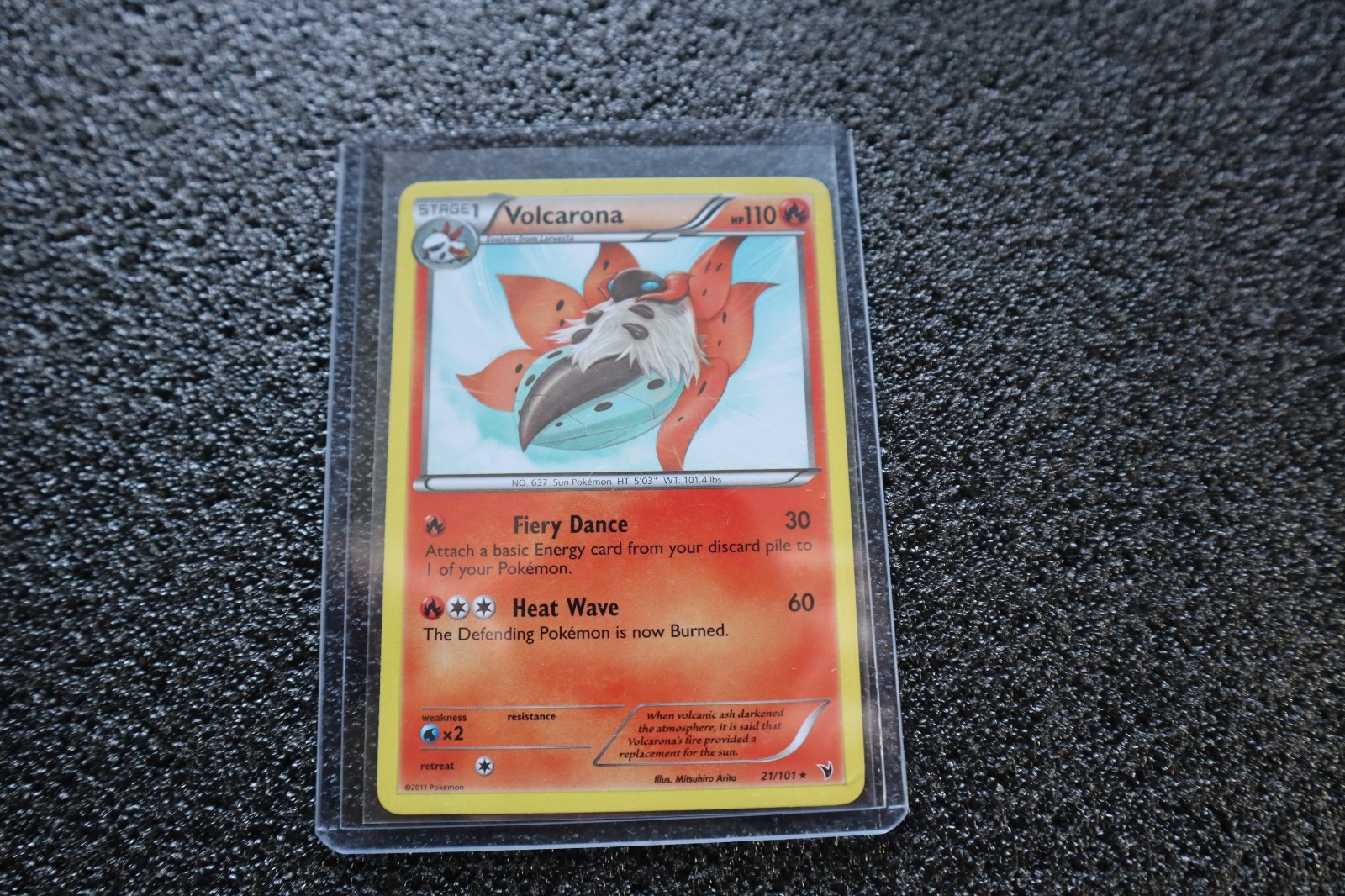 Volcarona 21/101 Noble Victories Regular Pokémon Card TCG Near Mint Rare