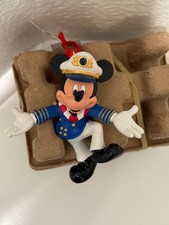 New Disney Cruise Line Captain Mickey Mouse Dancing Figural Ornament SMLS