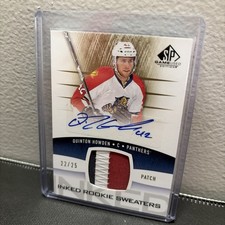 2013/14 SP Game Used Hockey Rookie Jersey Auto Quinton Howden #/25