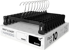 Pant  Skirt Hangers - Closet Hangers for Shorts, Shirts, Jeans, Dresses, Slacks