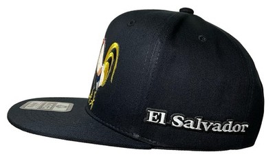 YO SOY EL REY HAT  DE EL SALVADOR BLACK SNAPBACK DOS GALLOS CON EL SALVADOR HAT