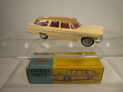 Corgi Toys 219 Plymouth Sports Vintage Original Boxed Excellent