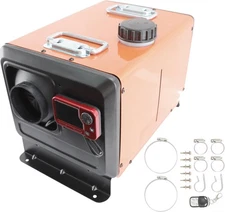 8KW 12V Diesel Air Heater LCD Remote, All-in-One 5L Tank Parking Heater Portable
