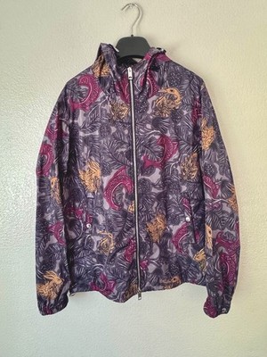 Burberry Beasts Collection F/W 2017 - Men's Windbreaker Jacket Gray Burgundy