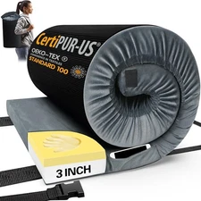 Portable roll mattress for adults, suitable for overnight camping.