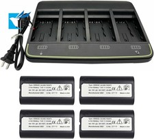 Batteria 4pz GEB222 e caricatore GKL341 per stazioni totali Leica TS06 TS09 TPS1200