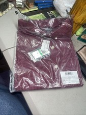 Men  s Big  Tall Dress Shirt Van Heusen Long Sleeve Size LT Port Red