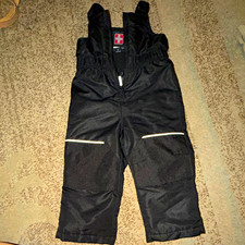 Swiss Tech Black Waterproof Snow Bib Pants 2T Winter Ski/Snowboard