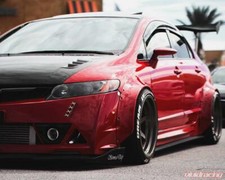 Fender Flares For Honda Civic Concave Wide Body Wheel Arches 80mm 4pcs Set Fender Flares For Honda Civic Concave Wide Body Wheel Arches 80mm 4pcs Set