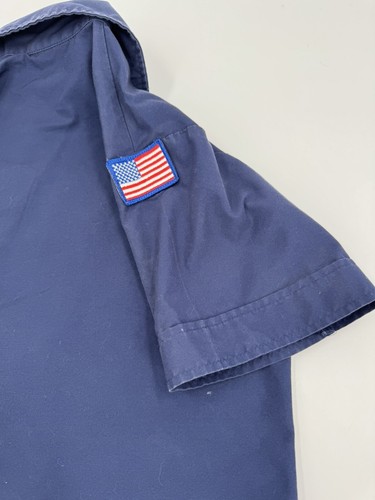 Boy Scouts Of América Youth Large Blue Short Sleeve Button Up Shirt Size Large - Picture 13 of 13