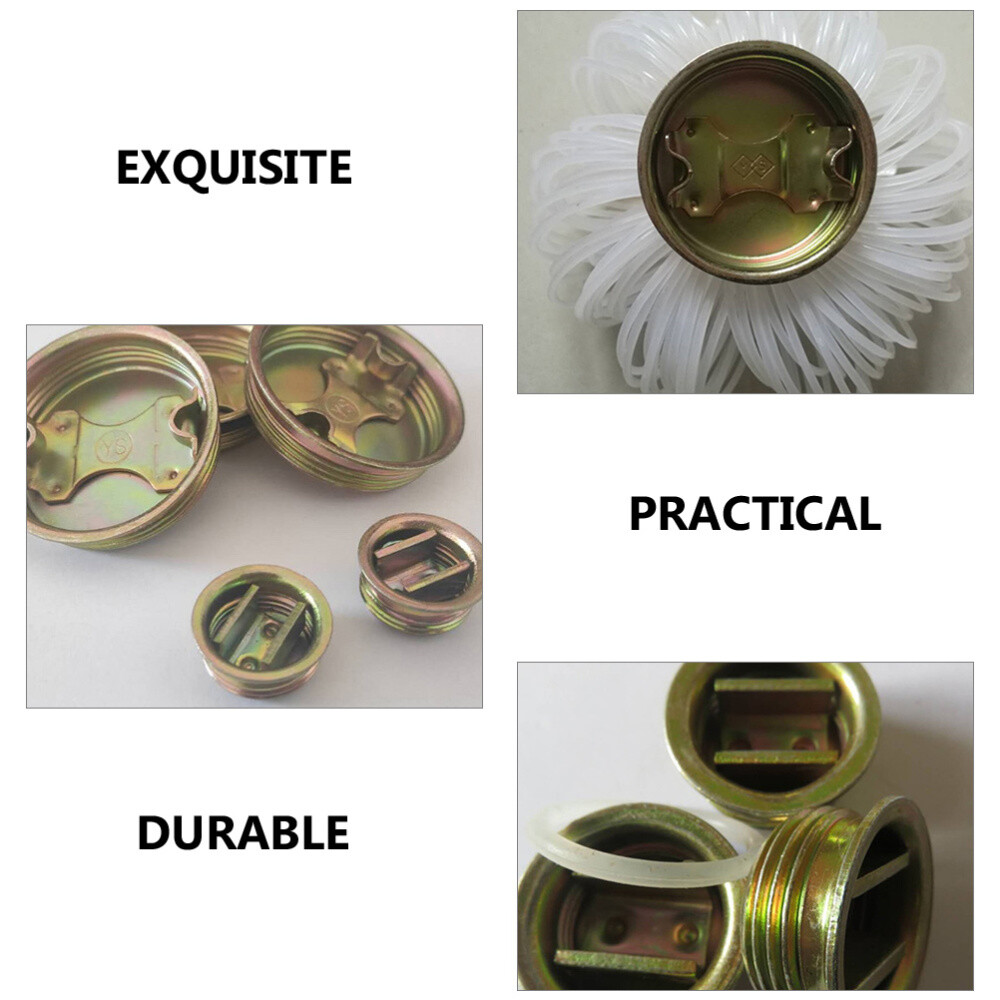 2 Count Iron Oil Barrel Cover 55 Steel Drum Bung Lid Seal eBay