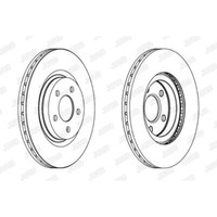 Jurid Bremsscheiben Vorne Ø280 Mm BelüFtet FüR Chrysler PT Cruiser Pt_ 562524JC