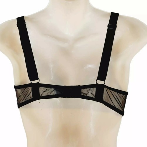 Fredericks of Hollywood Womens Bra Large L Purple Sheer Sexy Underwire Free - Picture 3 of 6