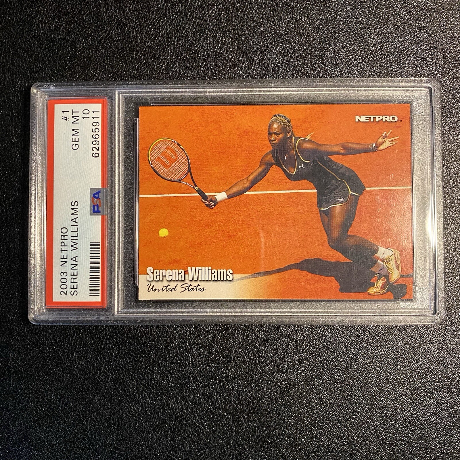 2003 NetPro Serena Williams Rookie Card PSA 10 Gem Mint Future HOF