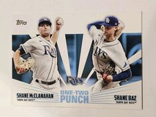 2023 Topps Series 1 One-Two Punch Blue #12P-7 Shane Baz & Shane McClanahan