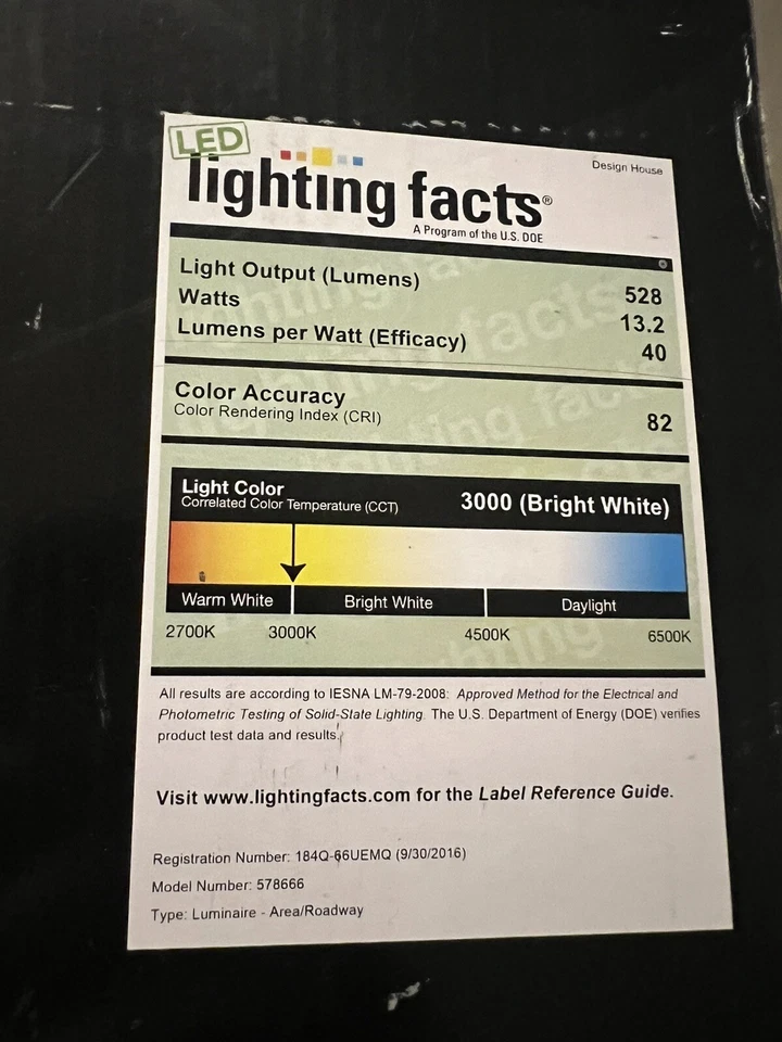 CANTERBURY II OUTDOOR WALL LIGHT IN BLACK Comes W/ LED INCLUDED NEW Design House - Image 4 of 4