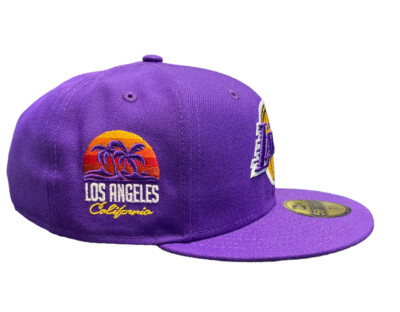 Los Angeles Lakers side patch NBA New Era 59FIFTY fitted hat