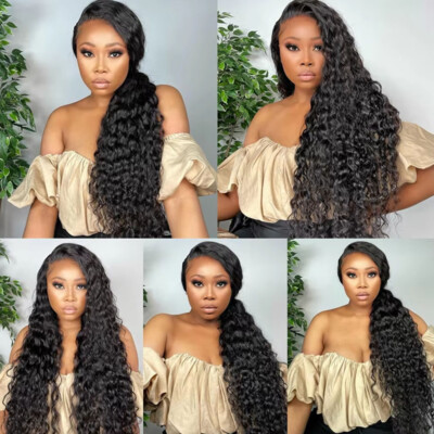 250 Density Water Wave 360 Full Lace Front Human Hair Wig  display picture 1