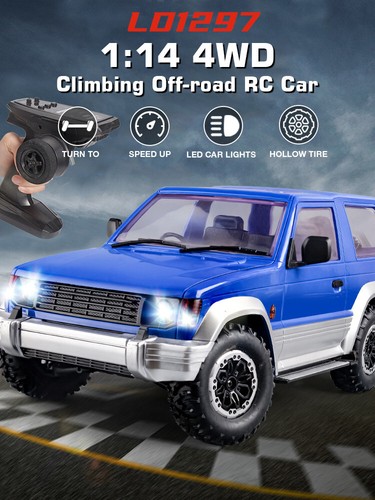 1/14 Scale RC Crawler, LD1297 RC Truck 4x4 Off Road Car RTR 2.4GHz Hobby Toys - Picture 3 of 22