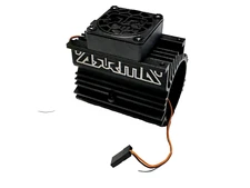 Arrma Typhon 6s Heatsink & Cooling Fan Black Aluminum / BLX Notorious 6s