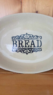 Vintage Moira Keramik Steinzeug Schale für Brot 