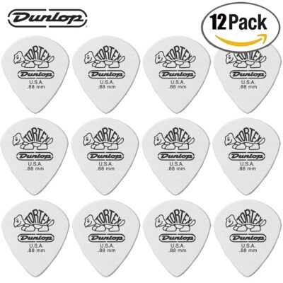 12-PACK Dunlop Tortex Jazz III 0.88mm Player's Pack White Guitar Picks 478P.88