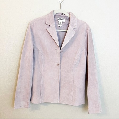 Pendleton Vintage Suede Lavender Blazer Large