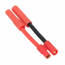 HXT 3.5mm Male Plug to HXT 4mm Male Plug cable 14AWG 5CM wire For RC