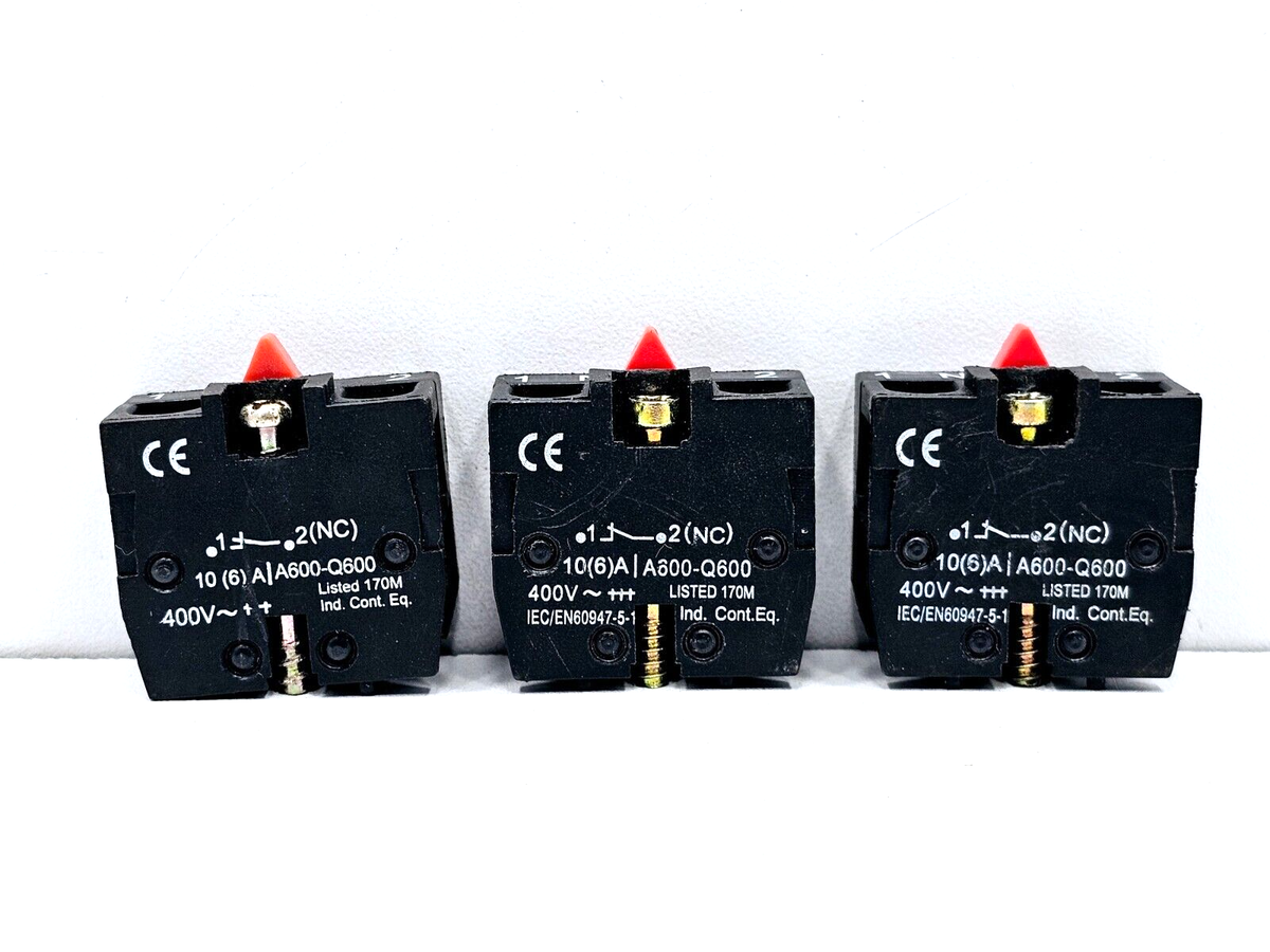 IEC 60947-5-1 AUX CONTACT BLOCK IEC/EN 60947-5-1 LOT OF 3 | eBay