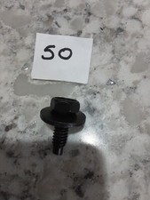 Auveco - 24177 (50) 1/4-20X3/4" LENGTH WASHER O.D. 3/4" Hex Head Sems Black