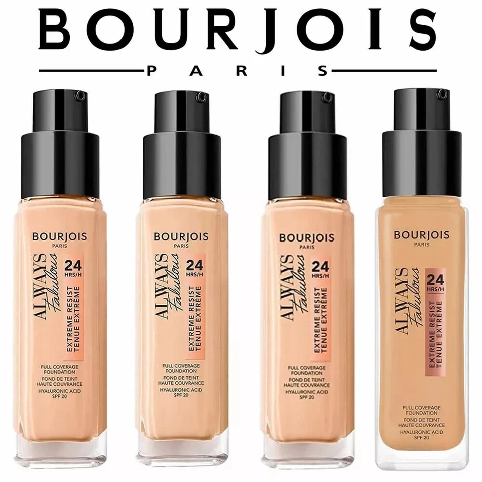 BOURJOIS Always Fabulous 24H Long-Lasting Foundation SPF 20 30ml *CHOOSE SHADE* - Image 2 of 4