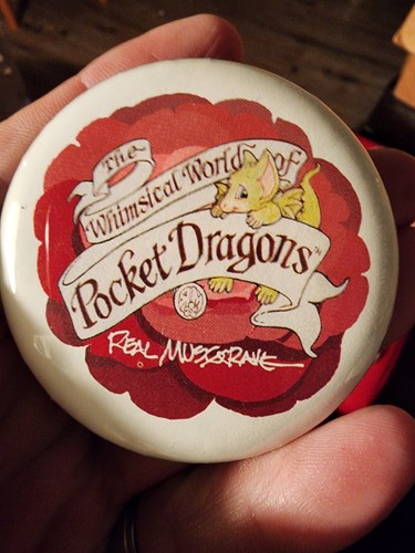 Qty21 Pocket Dragons Button Whimsical Pocket Dragons 2 1/2" - Picture 3 of 6