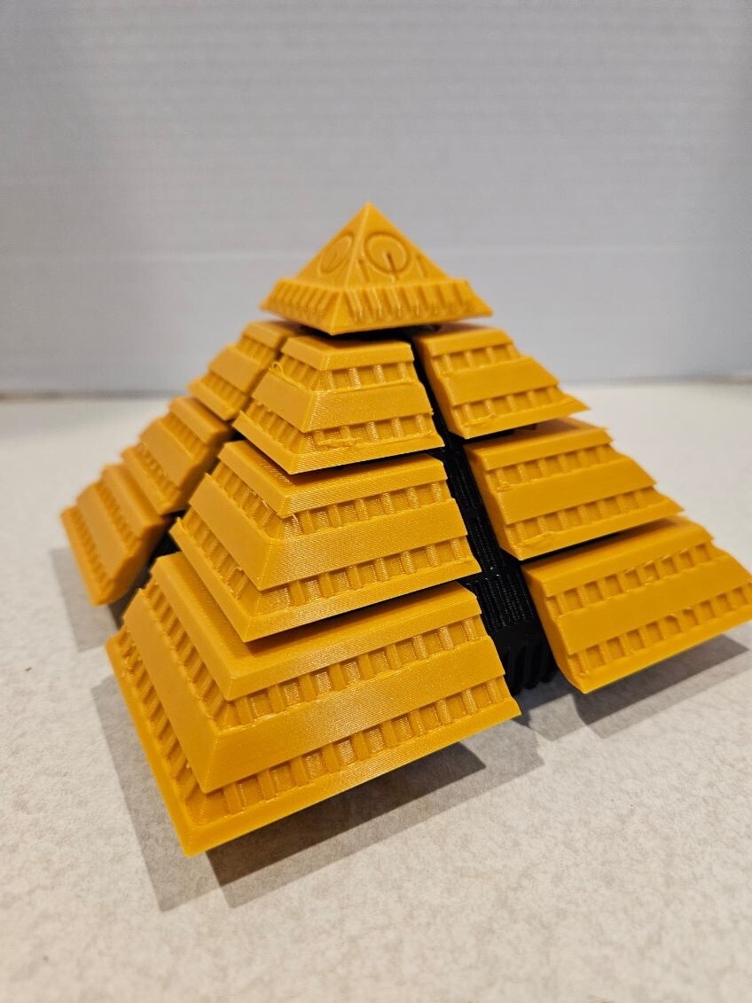 Stargate Pyramid Ship 3d Orinted And Colored Comes As Picture Show