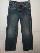 Vtg Urban Pipeline Slim Straight Jeans Boys Size 12 Mid Rise Blue Denim 24X25