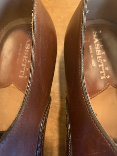 $695 Retail Silvano Sassetti Brown Cap Toe Derby Italy 10 M - Picture 7 of 14