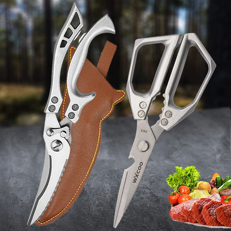 2pcs Kitchen Bone Scissor Kitchen Poultry Shears Stainless Steel Heavy Duty Meat