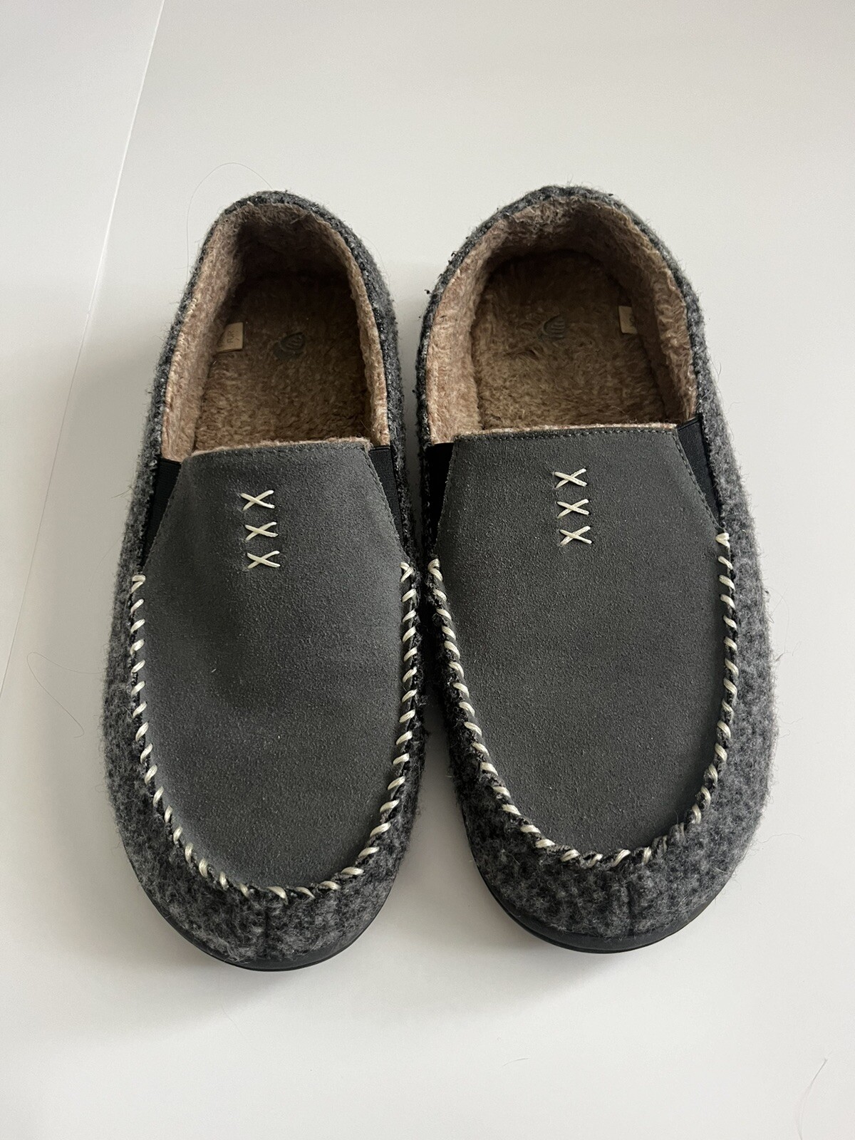 SAOLA Mocassino moderno da uomo ghianda artigianale moc con suola interna esterna cenere