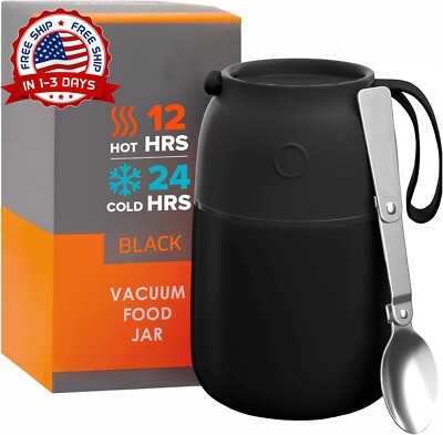 Termos Para Comida Grande 17 Oz Caliente Calentador De Portatil Acero Inoxidable