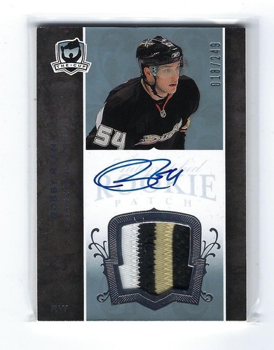 2007-08 UD The Cup 3 Cl Jersey Auto RC Bobby Ryan Rookie 18/249