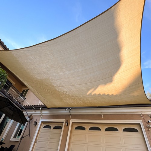 Parasol Vela Toldo Rectángulo Arena Bloque UV Parasol Para Patio Trasero Cubierta Exterior - Imagen 52 de 930