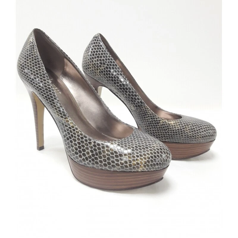 Nine West Tazz – Scarpe Décolleté Donna Con Punta Affusolata E Catena, Colore Beige