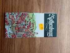 Rothenburg Ob Der Tauber Germany Folded Map Color Cartoon Romantic Road