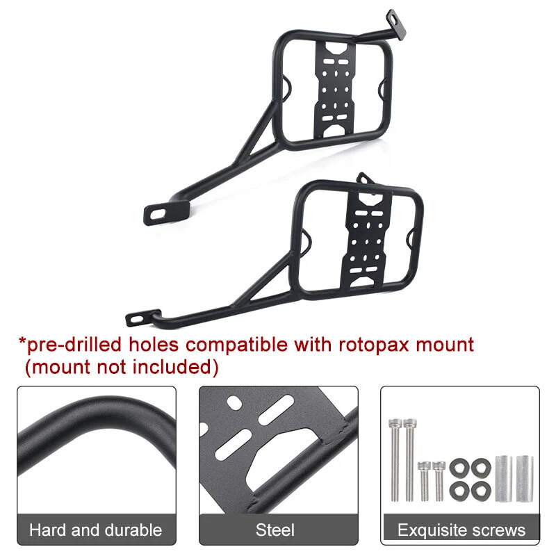 Alforja portaequipajes negra apta para HONDA CRF250L 2012-2021 Foto 4 de 4