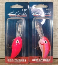 Rocky Branch 300 Series Crankbaits 8-12 ft. Awesome Pink & Hotty Totty Lot of 2