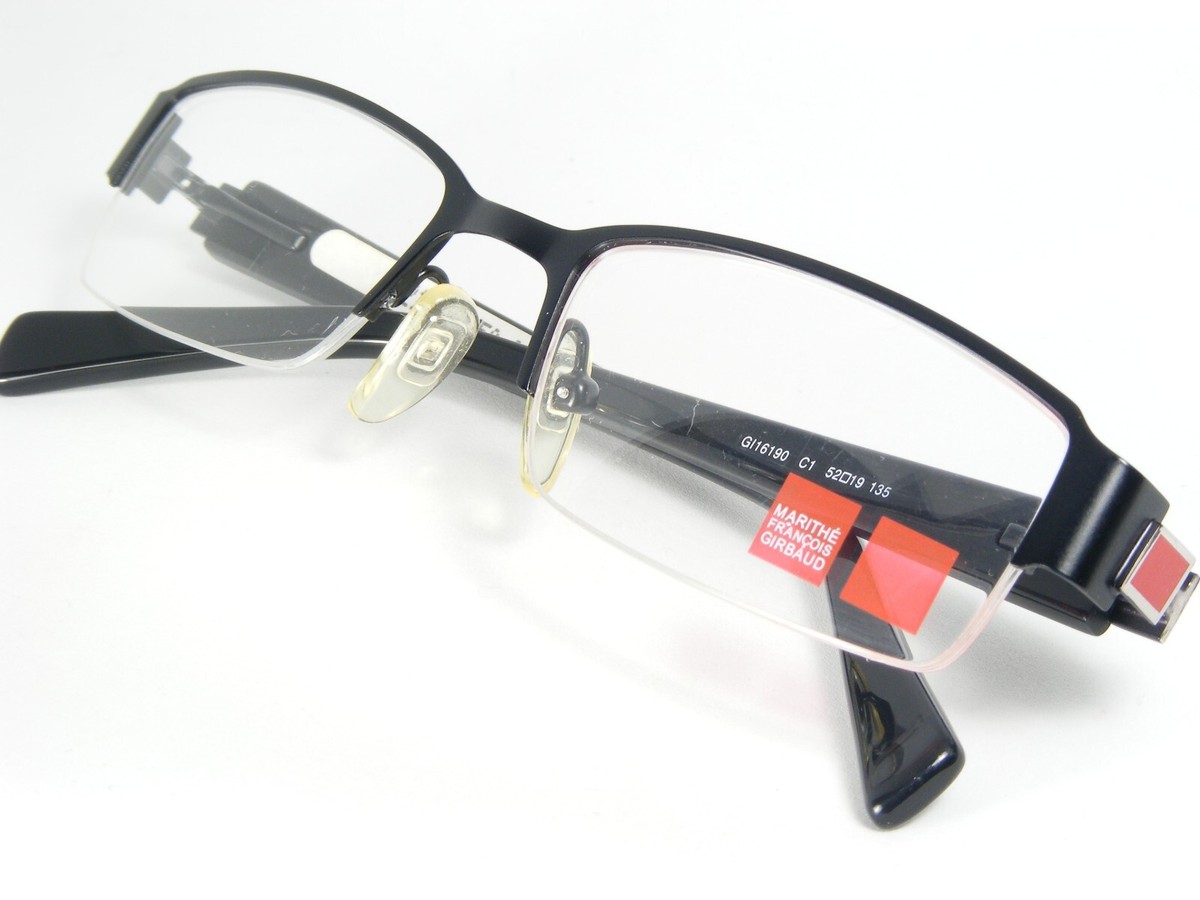 MARITHÉ FRANÇOIS GIRBAUD ブラック 38×32 Marithe Francois Girbaud GI16190 C1 BLACK EYEGLASSES GLASSES