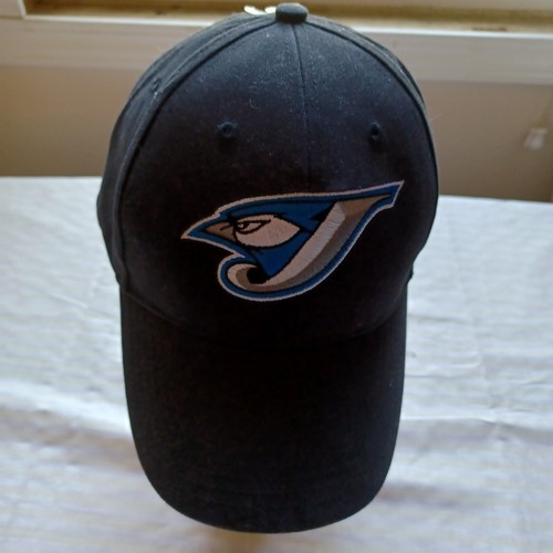 Schwarze Baseballkappe blau Jays verstellbarer Haken und Schlaufenriemen hinten - Bild 3 von 9