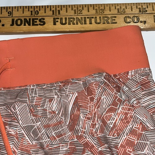 Lululemon Mens T.H.E. Shorts 7" Linerless Active Shorts Size Med Orange Pockets - Picture 10 of 11