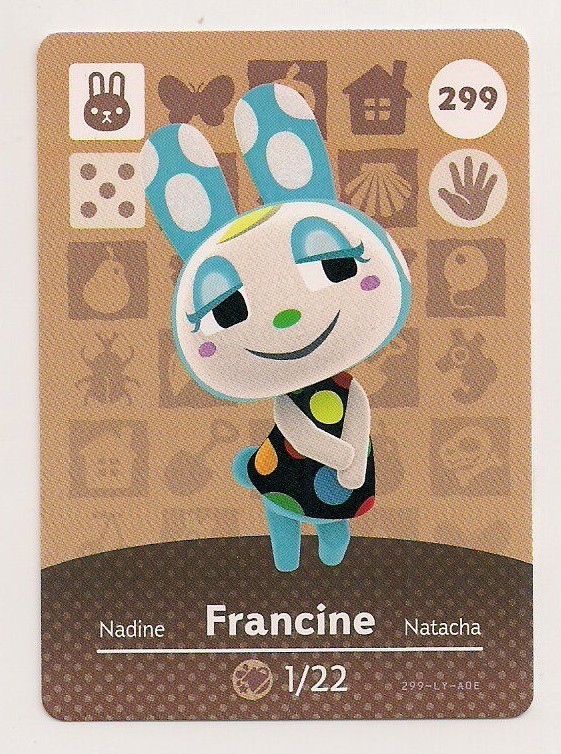 Carte Amiibo Animal Crossing 238 Friga